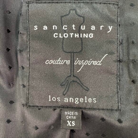 Sanctuary Los Angeles Black & White Tweed Cardigan Blazer Women’s XS - Picture 4 of 9